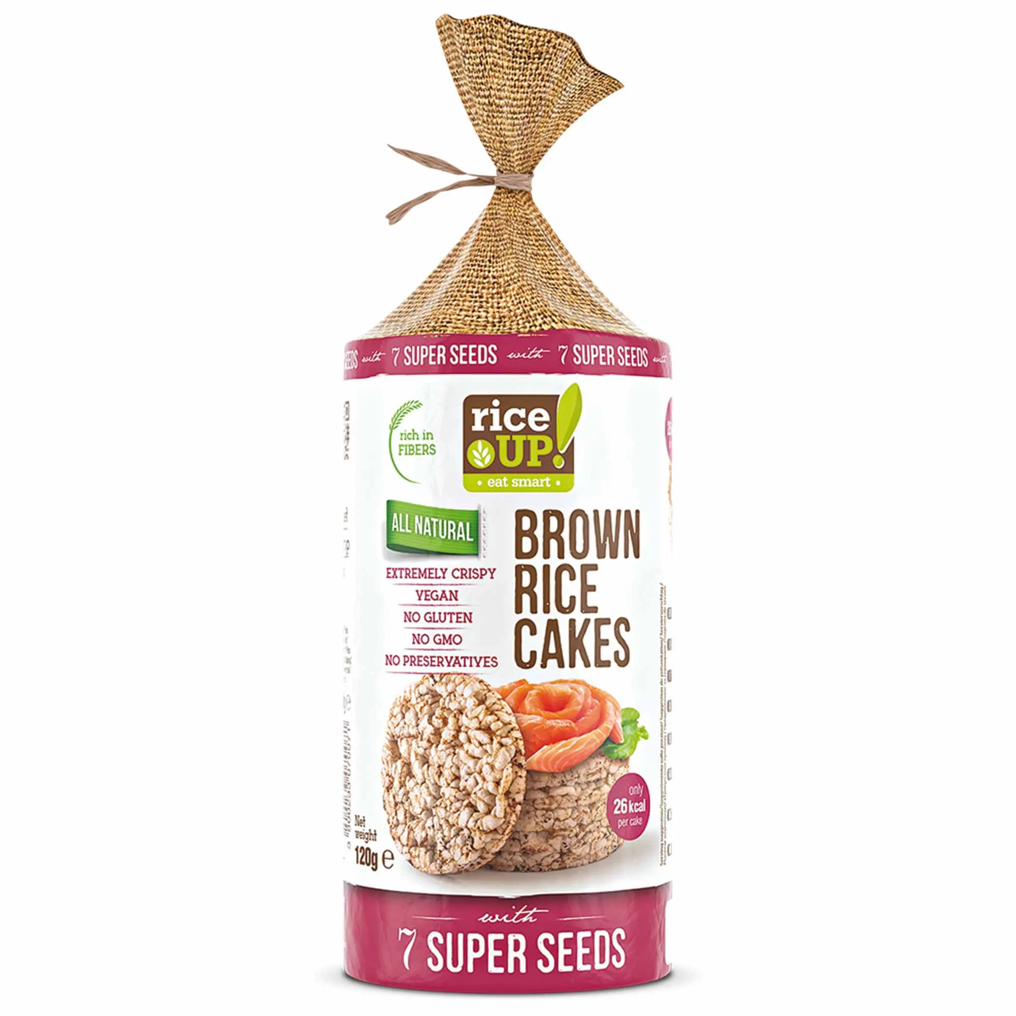 [1200.00] Brown Rice Cakes 7 Super Seeds 120g