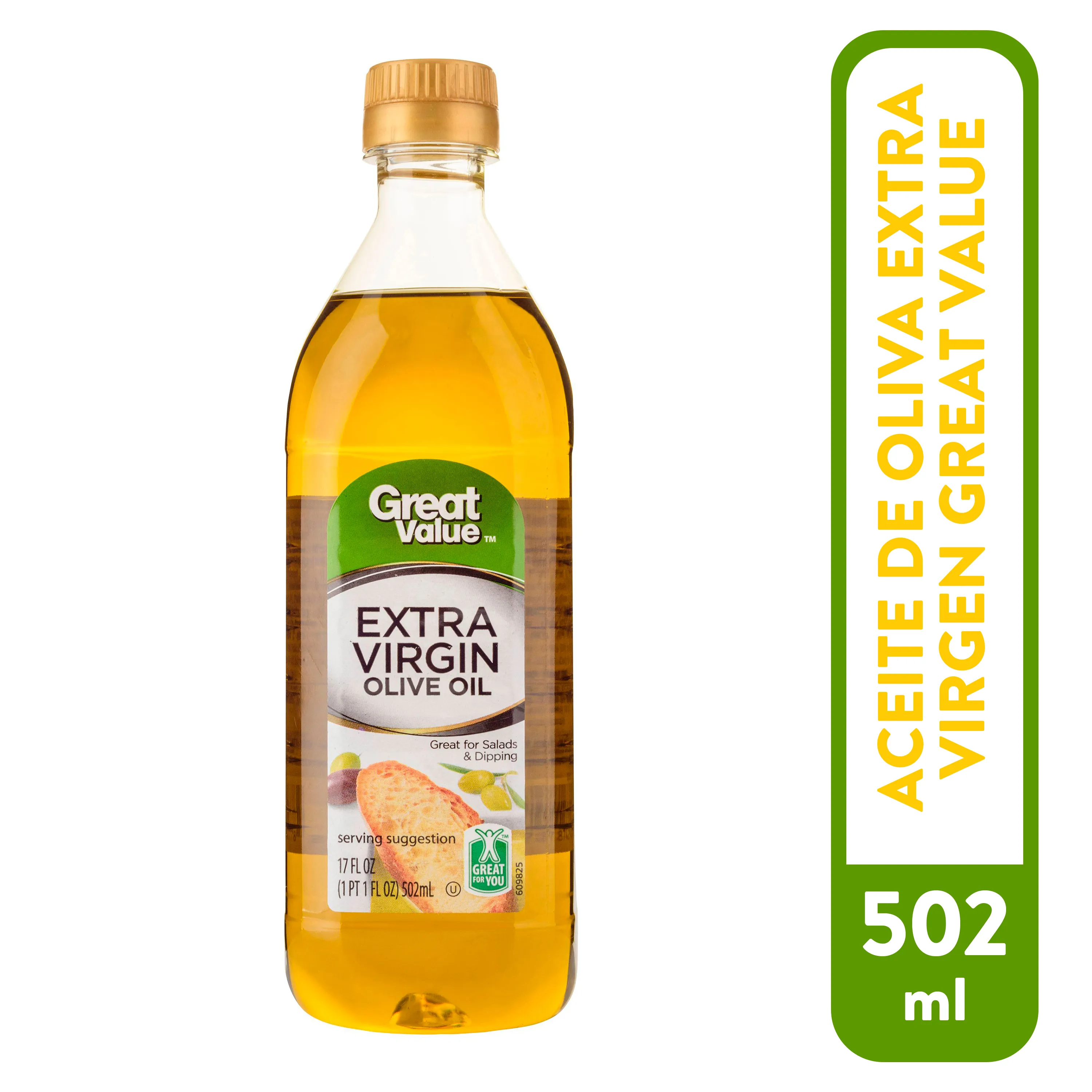 [6150.00] Great Value Aceite de Oliva Extra Virgen 502ml