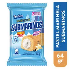 [1000.00] Marinela Submarinos Vainilla 64g
