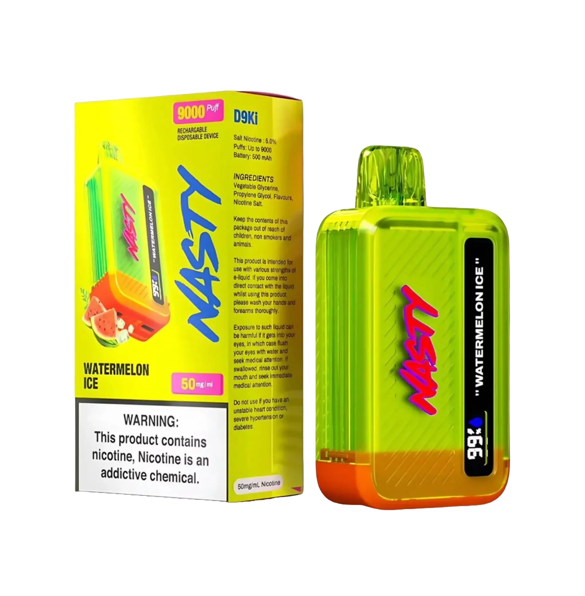 [5000.00] Nasty Watermelon Ice 9000 puffs