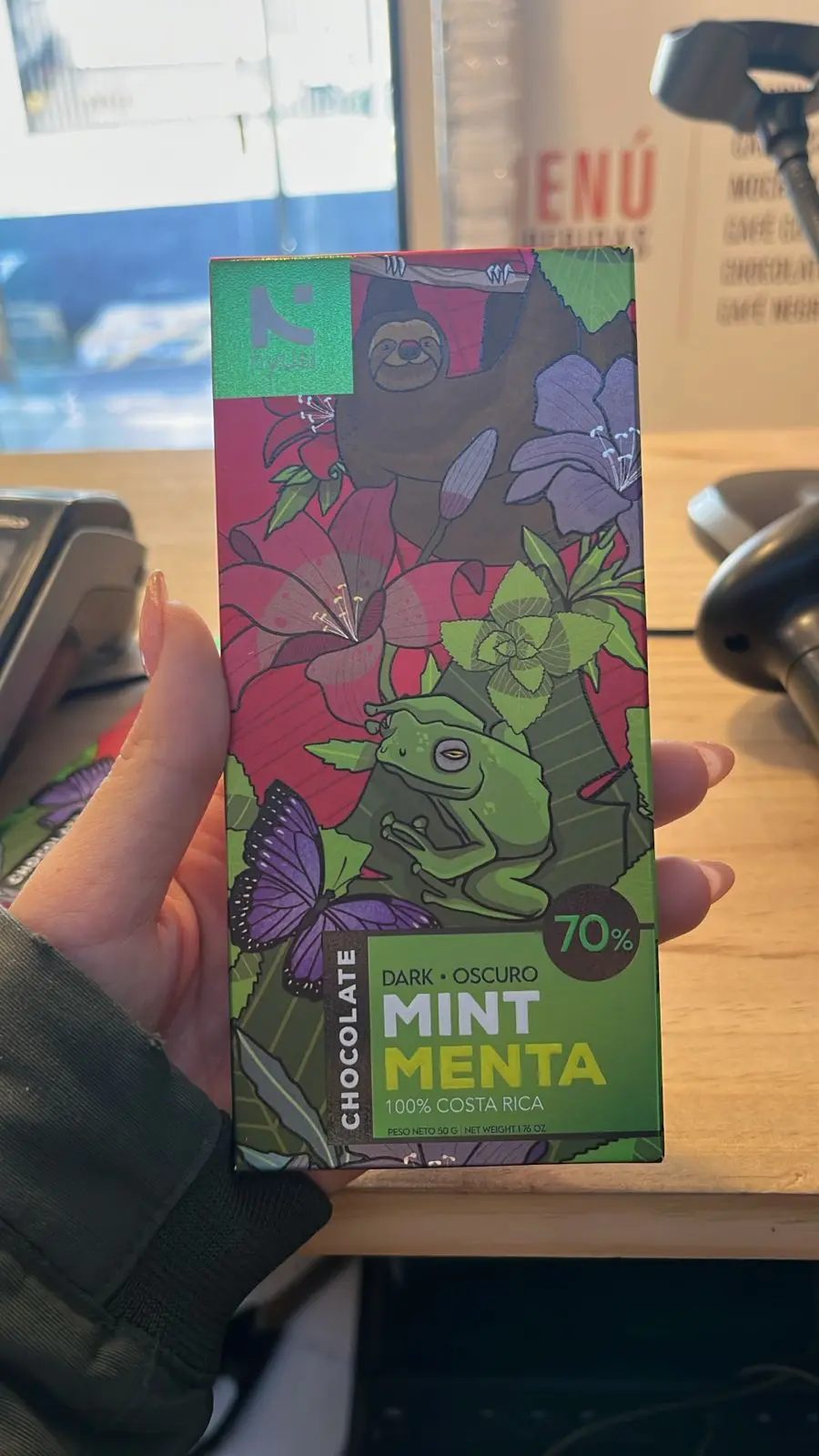 [2500.00] Nyusi Chocolate Oscuro 70% Menta 50g
