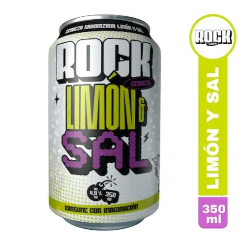 [1200.00] Rock Limón Cerveza Lata 350 ml