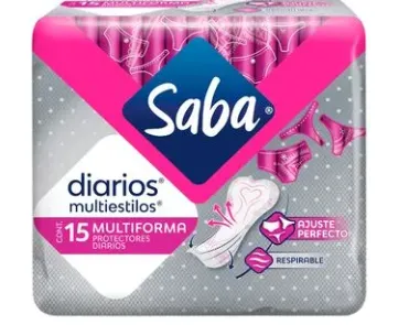 [1000.00] Saba Protectores Diarios Multiestilo 15 und