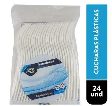 [600.00] Tenedores Plasticos Super Max