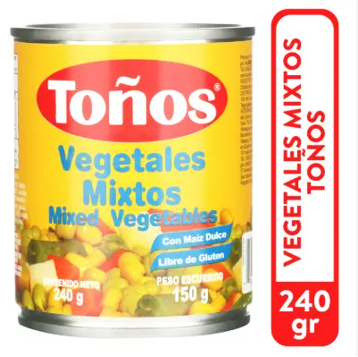 [900.00] Toños Vegetales Mixtos 240g